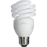 Philips LED 417097 Energy Saver Compact Fluorescent T2 Twister A21 Replacement Household Light Bulb: 2700-Kelvin 23-Watt 100-Watt Equivalent E26 Medium Screw Base Soft White 4-Pack