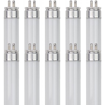 Sunlite F4T5 CW 4-Watt T5 Linear Fluorescent Light Bulb Mini Bi Pin Base Cool White Pack of 10