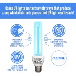 Ultraviolet Ozone Germicidal Light Bulb with a Magnetic Mount Base 185 254nm UV light