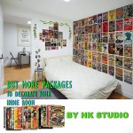 HK Studio Vintage Movie Posters for Wall Collage Kit Dorm Easy Peel and Stick Classic Film Posters Indie Posters for Room Aesthetic 7.8"x11.8" Pack 12