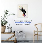 Inspirational Wall Art Decor Positive Quote Home Decoration Motivational Encouragement Gifts for Women -8x10 Poster for Girls or Teens Bedroom Living Room Bathroom Office Floral Butterflies