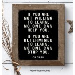 Motivational Wall Art Office Wall Decor Zig Ziglar Poster Positive Quotes Wall Decor Encouragement Gifts Positive Sayings for Wall Decor Entrepreneur Wall Art Inspirational Quotes