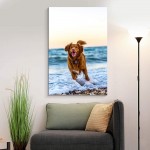 NWT Personalized Pictures to Canvas for Wall Custom Canvas Prints with Your Photos for Pet Animal Framed 10x8 inches