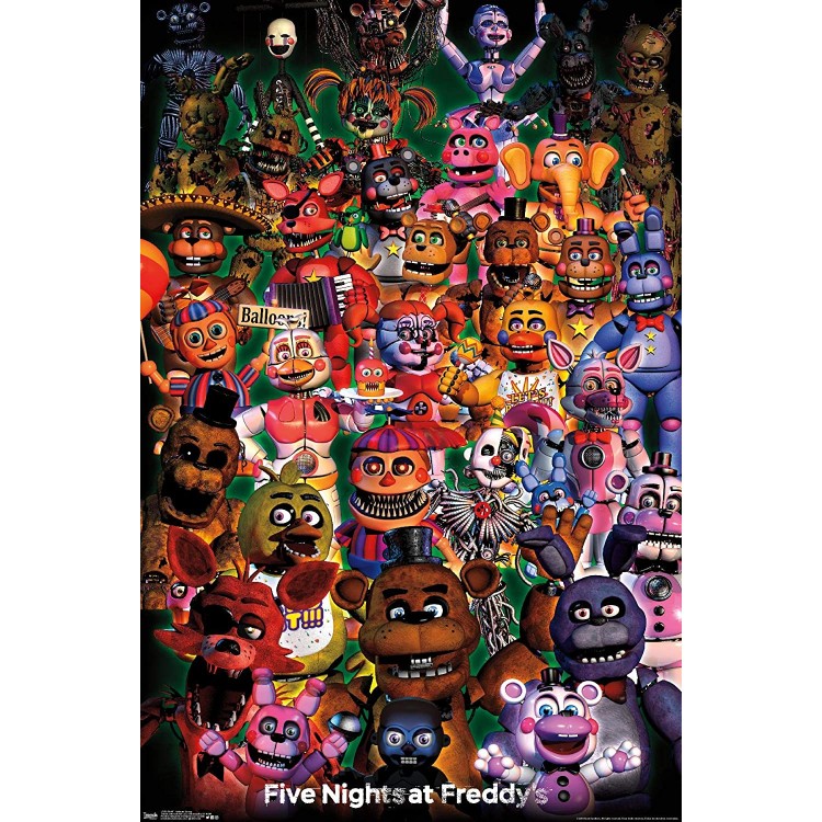 Trends International FNAF-Ultimate Group Wall Poster 22.375" x 34" Multi