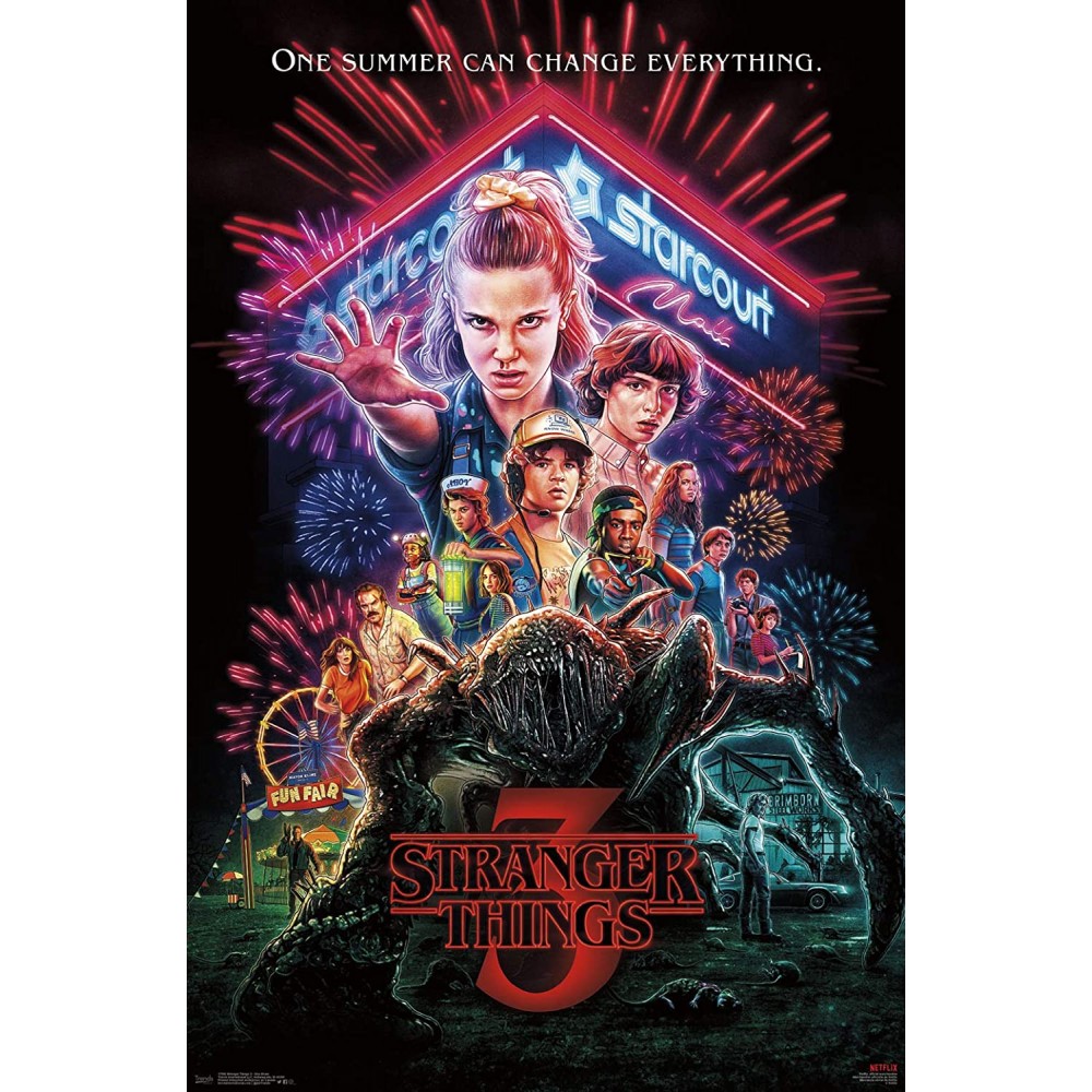 Trends International Netflix Stranger Things: Season 3-One Sheet Wall Poster 22.375" x 34" Unframed Version