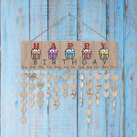 Alrens Birthday Calendar with Tags Wall Hanging Board Birthday Reminder Important Dates Tracker Gifts for Mom Christmas Birthday