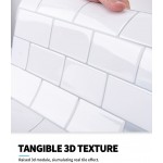 Art3d 10-Sheet Peel and Stick Tile Backsplash 12"x12" Premium Kitchen Backsplash Peel and Stick Tile Bright White