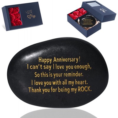 Couple Gifts Wedding Gifts for Couple Husband Wife Boyfriend or Girlfriend Engraved Natural Rock Gift with Words Romantic Couple Gifts Unique Birthday Gifts.