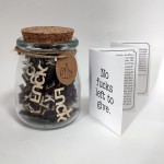 Fuck to Give,Jar of Gift Jar 7oz,Give a in Bottle Gag Birthday,Christmas,Holiday,Funny Gift,Gift Friend,Anniversaries for Valentines Day Encouragement Gift Decorative Bottles
