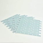 In Home NH2361 Sea Glass Peel & Stick Backsplash Tiles Blue