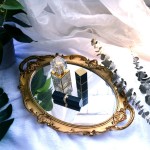 Mukily Mirrored Tray,Decorative Mirror for Perfume Organizer Jewelry Dresser Organizer Tray & Display,Vanity Tray,Serving Tray,9.8'' x 14''Gold