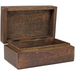 NIRMAN Handmade Wooden Jewellery Trinket Box Keepsake Storage Organizer with Hand Carved Celtic Design