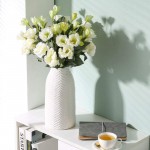 Ceramic Vases,White Ceramic Vase,Vase Pottery Vase Handmade Cute Flower Vase for Home Decor Large