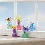 Fox Valley Traders Mini Glass Vases Set of 5