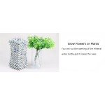 Newsea Vintage Vase Floral Planter Container Rustic Decoration for Flower Home Living Room,Bedroom,Kitchen,Office Wedding Gift Centerpieces Arranging Bouquets,7x3.7x3.7 Inch,White