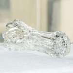 Slymeay Flower Vase Glass Thickening Design for Home Decor,Wedding vase or Gift 7.5" High x4 Wide ,Clear,with Color Box