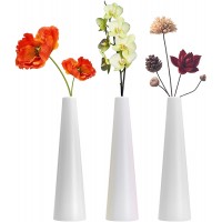 Tall Conic Composite Plastics Flower Vase Small Bud Decorative Floral Vase Home Decor Centerpieces Arranging Bouquets Connected Tubes Small Caliber