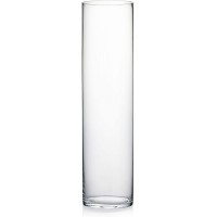 WGV Cylinder Vase Width 6" Height 24" Clear Tall Glass Container Terrarium Candle Holder for Wedding Centerpiece Party Event Home Office Decor 1 Piece
