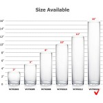 WGV Tall Cylinder Glass Vase 3" W x 16" H [Multiple Sizes Choices] Clear Bud Candle Holder Planter Terrarium for Wedding Party Flower Vase Centerpieces Home Accent Decor 1 Piece