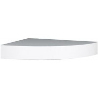 InPlace Shelving 0191806 11.8-Inch Wide Floating Corner Wall Shelf White