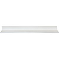 InPlace Shelving 9084678 Floating Wall Shelf with Picture Ledge White 35.4-Inch Wide by 4.5-Inch Deep by 3.5-Inch High