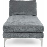 Christopher Knight Home Beamon Chaise Lounge Gray + Silver