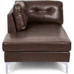 Christopher Knight Home Jimes Chaise Lounge Dark Brown + Silver