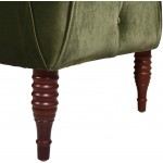 Jennifer Taylor Home Samuel Tufted Roll Arm Chaise Lounge Olive Green
