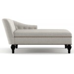 LUMISOL 58” Velvet Chaise Lounge Indoor Upholstered Sleeper Chair Recliner for Living Room Bedroom Beige