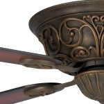 52" Casa Contessa Indoor Ceiling Fan Bronze and Copper Shaded Cherry for Living Room Kitchen Bedroom Family Dining Casa Vieja