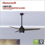Honeywell Ceiling Fans 50603-01 Remote Control Led Eamon Modern Ceiling Fan 52" Bronze