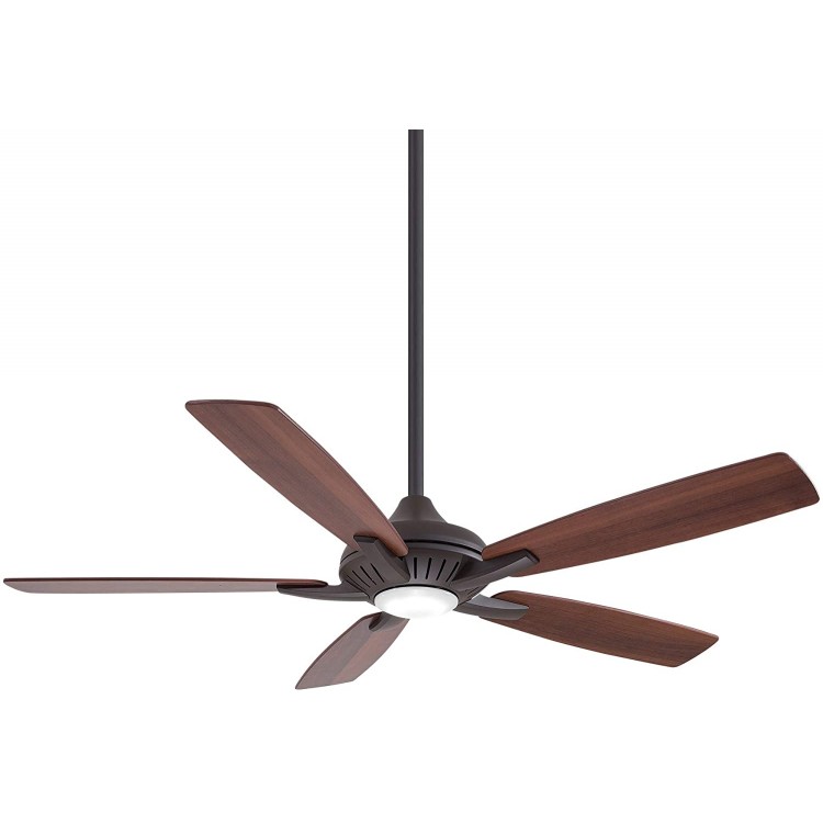 Minka-Aire F1000-ORB Dyno 52 Inch Indoor Ceiling Fan with Integrated LED 16W Dimmable Light in Oil Rubbed Bronze Finish