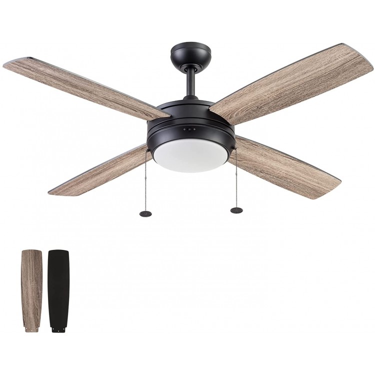 Prominence Home 51635-01 Kailani Ceiling Fan 52 Matte Black