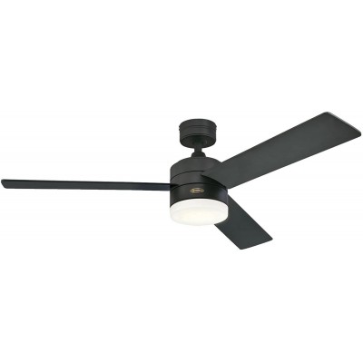 Westinghouse Lighting 7205900 Alta Vista 52-Inch Matte Black Indoor Ceiling Fan Dimmable LED Light Kit with Opal Frosted Glass Remote Control Included