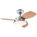 Westinghouse Lighting 7224100 Wengue Indoor Ceiling Fan with Light 30 Inch Chrome