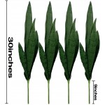 4 Pcs Artificial Plants 30" Sansevieria Snake Plant Plastic Greenery Perfect Faux Agave Plant for Home Office Indoor and Outdoor Décor