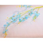 MISSWARM 10 PCS Dancing Lady Orchids Butterfly Artificial Flowers 38 Inches Silk Artificial Flower Fake Flowers for Wedding and Home DecorationTeal Blue