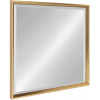 Kate and Laurel Calter Framed Square Mirror 28 x 28 Gold