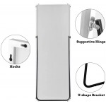 Trvone Full Length Mirror Aluminum Alloy Thin Frame Wall-Mounted Mirror Hanging or Leaning Against Wall Bedroom Mirror Floor Mirror Dressing Mirror Full Body Mirror White 64"x21"