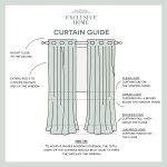 Exclusive Home Curtains Loha Linen Grommet Top Curtain Panel Pair 54x108 Natural
