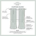 Exclusive Home Indoor Outdoor Solid Cabana Grommet Top Curtain Panel Charcoal 54x96 2 Piece