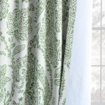 HPD Half Price Drapes Printed Room Darkening Curtain 50 X 108 1 Panel BOCH-KC16072B-108 Tea Time Green