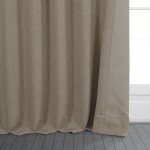 HPD Half Price Drapes Room Darkening Curtains 108 Inches Long 1 Panel BOCH-LN18538-108 Nomad Tan