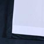 HPD Half Price Drapes VPYC Heritage Plush Velvet Curtain 1 Panel 50 X 96 Eternal Blue