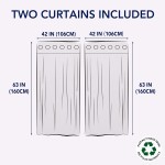 PureFit GRS Certified Recycled Blackout Curtains for Bedroom and Living Room Thermal Insulated Cold Heat Sun Blocking and Noise Reducing Grommet Window Drapes Gray 42 x 63 inch Set of 2 Panels