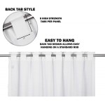 Tab Top Curtains,Farm House Curtain,Cotton Curtains,Curtain 2 Panel Sets,Window Curtain Panel in Textured Cotton 50x96 White,Reverse Window Panels,Curtain Drapes Panels,Bedroom Curtains,Set of 2