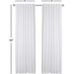 Tab Top Curtains,Farm House Curtain,Cotton Curtains,Curtain 2 Panel Sets,Window Curtain Panel in Textured Cotton 50x96 White,Reverse Window Panels,Curtain Drapes Panels,Bedroom Curtains,Set of 2