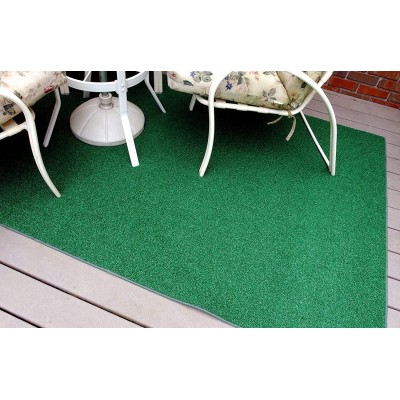 Garland Rug Green 4' x 6' Artificial Grass Indoor Outdoor Area Rug Rectangle 4 ft x 6 ft