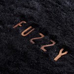GKLUCKIN Shag Ultra Soft Area Rug Fluffy 8'x10' Solid Black Rugs Plush Fuzzy Non-Skid Indoor Faux Fur Rugs Furry Carpets for Living Room Bedroom Nursery Kids Playroom Decor