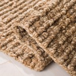 Safavieh Natural Fiber Collection NF447A Handmade Chunky Textured Premium Jute 0.75-inch Thick Accent Rug 2' x 4' Natural